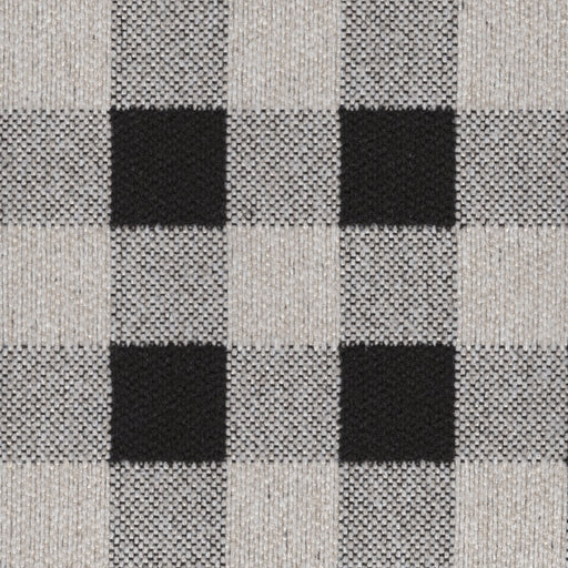 Brompton Checkered Print - Jacquard Upholstery Fabric - Yard / brompton-black - Revolution Upholstery Fabric