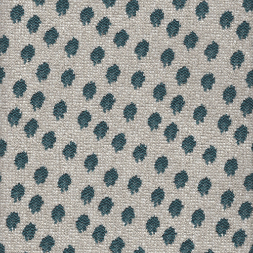 Spottie Dottie- Jacquard Upholstery Fabric - Swatch / Teal - Revolution Upholstery Fabric