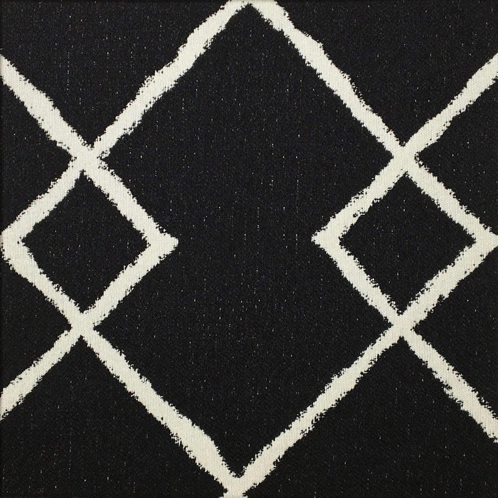 Chainstitch - Jacquard Upholstery Fabric - Yard / chainstitch-onyx - Revolution Upholstery Fabric