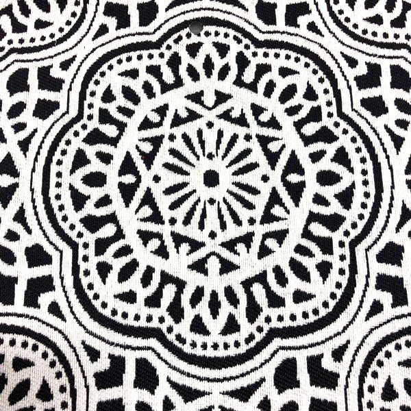 Gwyneth - Outdoor Upholstery Fabric - yard / Black - Revolution Upholstery Fabric