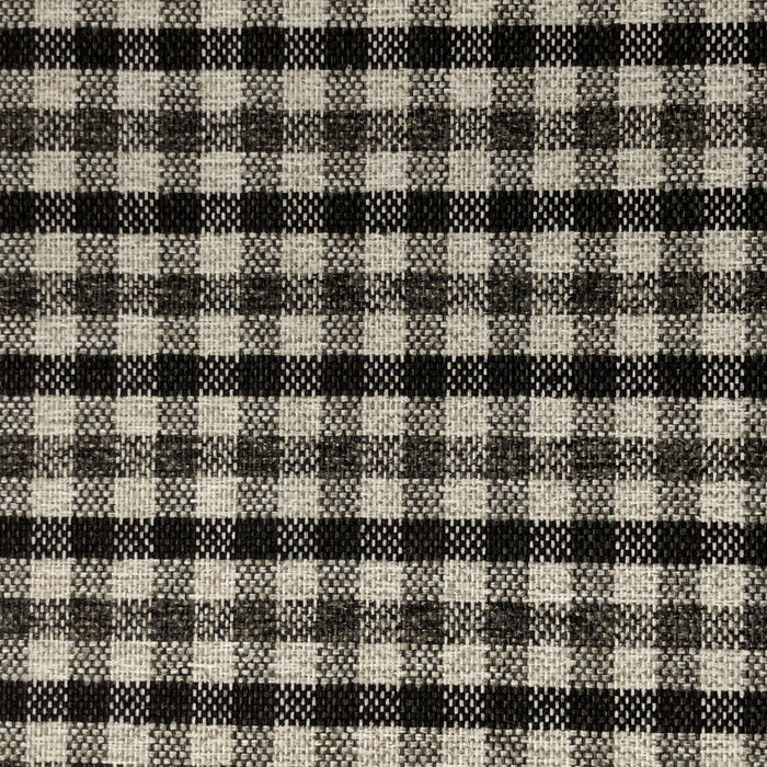 Charles - Plaid Upholstery Fabric - Swatch / Onyx - Revolution Upholstery Fabric