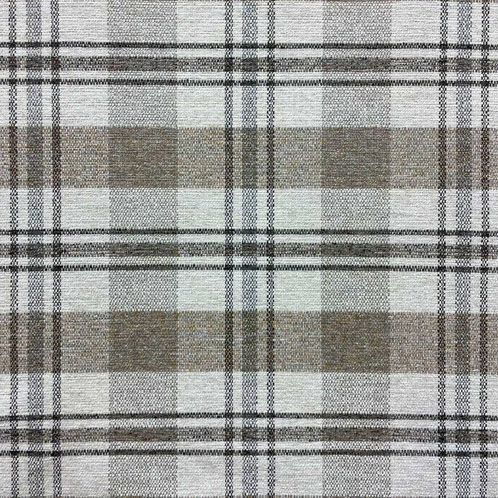 Artisanal Plaid Upholstery Fabric - Swatch / Cream - Revolution Upholstery Fabric