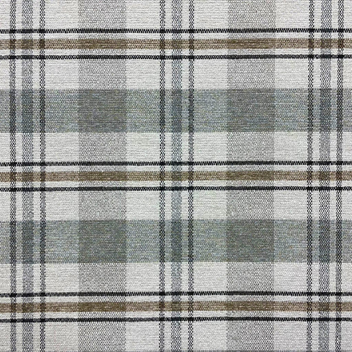 Artisanal Plaid Upholstery Fabric - Swatch / Spa - Revolution Upholstery Fabric