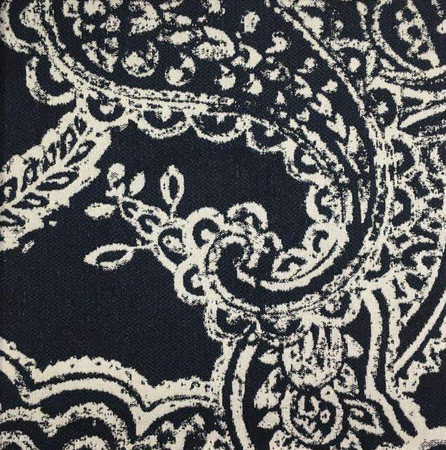 Opulent - Paisley Upholstery Fabric - Yard / opulent-indigo - Revolution Upholstery Fabric