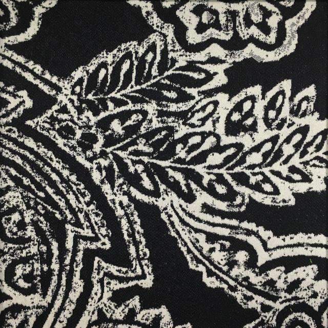 Opulent - Paisley Upholstery Fabric - Yard / opulent-onyx - Revolution Upholstery Fabric